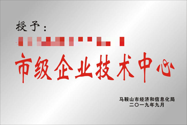 馬鞍山市企業技術中心認定